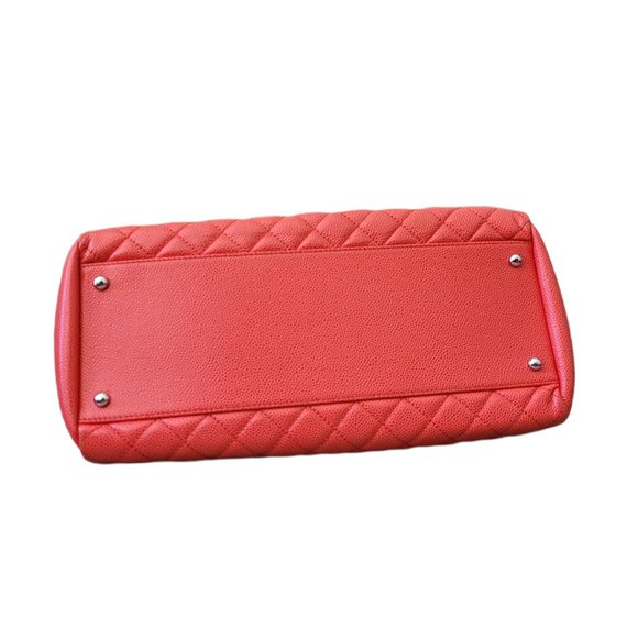 NEW Chanel Red Mademoiselle Bowling Bag - Picture 5 of 8